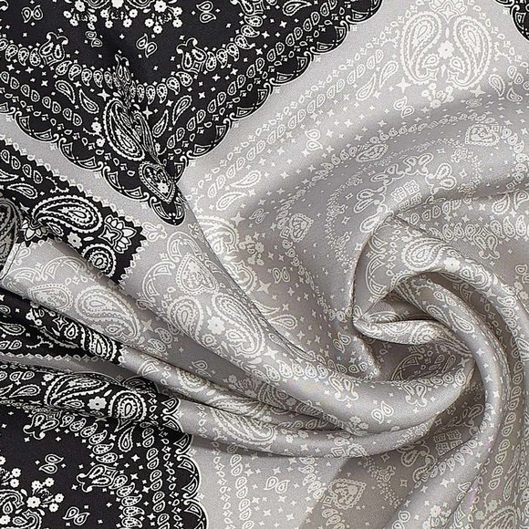 Patched Bandana Silk Square - Picture 3 of 3